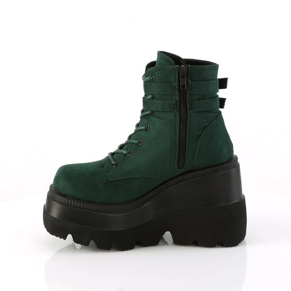 SHAKER-52 Plateau Stiefeletten - Moos von DemoniaCult – Ansicht 3