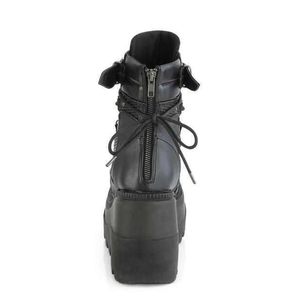 SHAKER-60 Plateau Stiefeletten schwarz matt sportlich von DemoniaCult – Ansicht 4