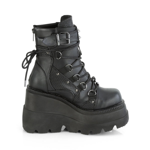 SHAKER-60 Plateau Stiefeletten schwarz matt sportlich von DemoniaCult – Ansicht 5