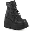SHAKER-60 Plateau Stiefeletten schwarz matt sportlich von DemoniaCult