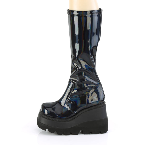 SHAKER-65 Plateau Stiefel schwarz Lack holo von DemoniaCult – Ansicht 3