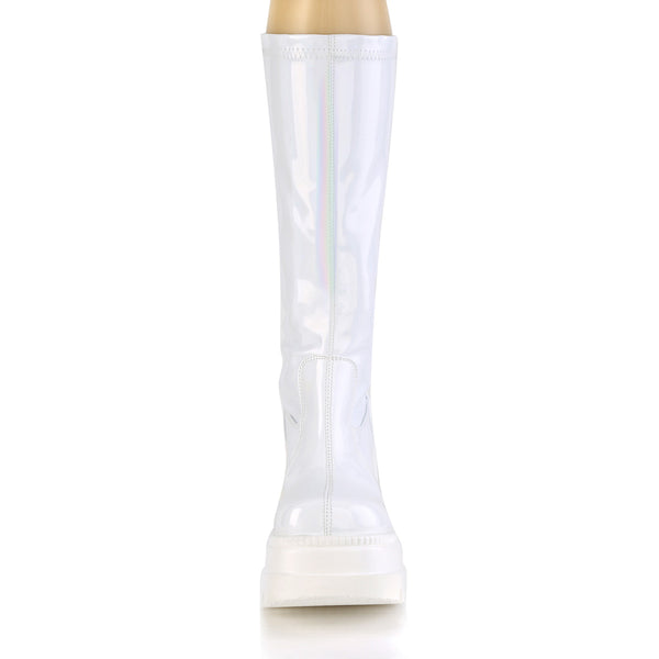 SHAKER-65 Plateau Stiefel Holo weiß von DemoniaCult – Ansicht 2