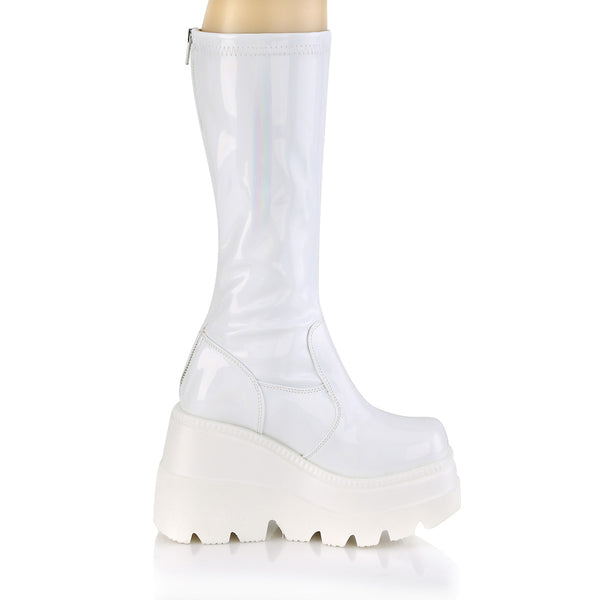 SHAKER-65 Plateau Stiefel Holo weiß von DemoniaCult – Ansicht 5