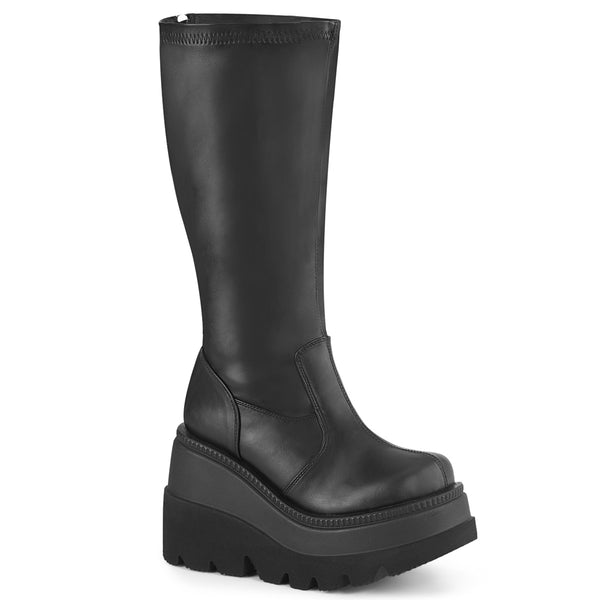 SHAKER-65WC Plateau Stiefel - Schwarz Matt von DemoniaCult