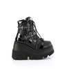 SHAKER-66 Plateau Stiefeletten mit Fledermäusen - Schwarz von Demonia – Ansicht 5