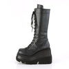 SHAKER-72 Plateau Stiefeletten Schwarz matt von DemoniaCult – Ansicht 3