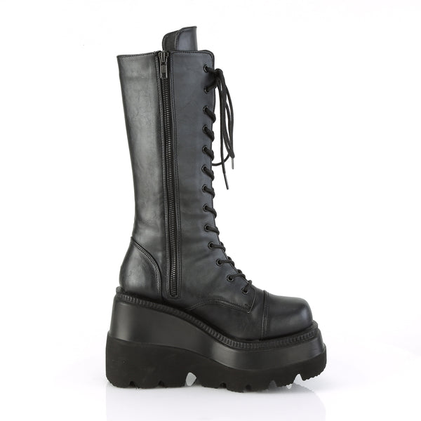 SHAKER-72 Plateau Stiefeletten Schwarz matt von DemoniaCult – Ansicht 5