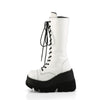 SHAKER-72 Plateau Stiefel - Weiß von Demonia Cult – Ansicht 3