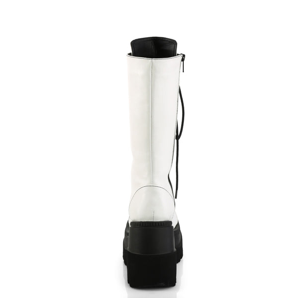 SHAKER-72 Plateau Stiefel - Weiß von Demonia Cult – Ansicht 4