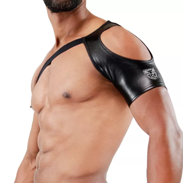 Schwarzes Shoulder Open-Harness von TOF Paris – Ansicht 5