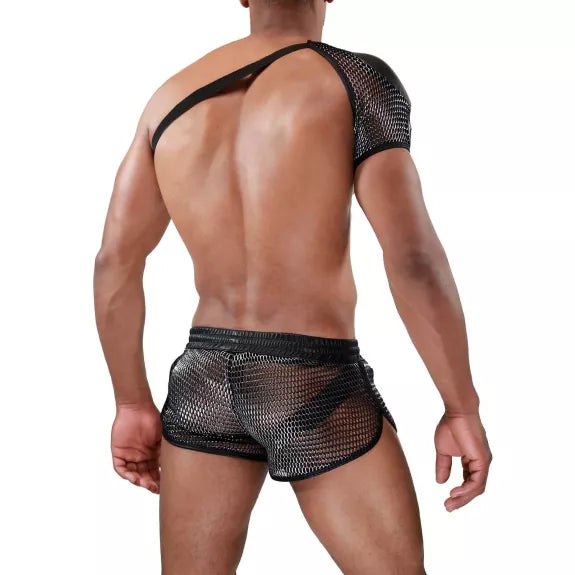 Schulter-Harness silber mit Polster & Geheimfach - Club-Style | TOF Paris