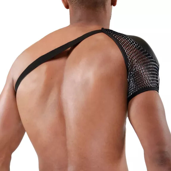 Schulter-Harness silber mit Polster & Geheimfach - Club-Style | TOF Paris