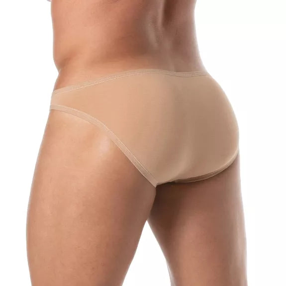 Mini Slip Beige - Bi-Stretch Baumwolle, leichter Sitz & Komfort | TOF Paris