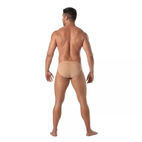 Herren Tanga Beige - Unsichtbar & Komfortabel mit High-Cut Design | TOF Paris