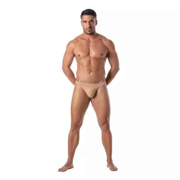 Herren-String Beige - Ultra Low-Rise mit weichem Stretchkomfort | TOF Paris
