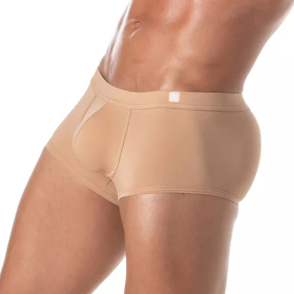 Herren Trunks beige - elastisch, atmungsaktiv & unsichtbar unter Kleidung | TOF Paris