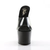 SKY-301 Plateau Pantoletten Transparent/Schwarz von Pleaser – Ansicht 2