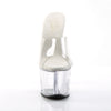 SKY-301 Plateau Pantoletten Transparent | Pleaser