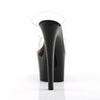SKY-302 Plateau Pantoletten Transparent/Schwarz von Pleaser – Ansicht 4