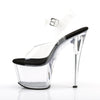 SKY-308 Plateau Sandaletten Transparent Schwarz von Pleaser – Ansicht 3