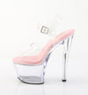 SKY-308 Plateau Sandaletten Transparent | Pleaser