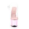 SKY-308 Plateau Sandaletten Baby Pink Chrom von Pleaser – Ansicht 2