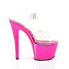 SKY-308 Plateau Sandaletten Hot Pink Chrom von Pleaser – Ansicht 5