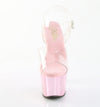 SKY-308CHRS Plateau Sandaletten Pink mit Strass von Pleaser – Ansicht 2
