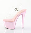 SKY-308CHRS Plateau Sandaletten Pink mit Strass von Pleaser – Ansicht 3