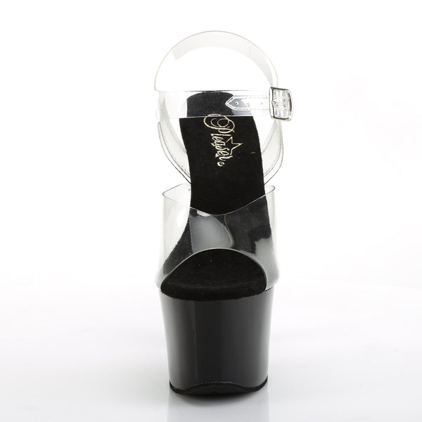 SKY-308CRS Plateau Sandaletten Schwarz/Champagner von Pleaser – Ansicht 2