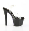 SKY-308CRS Plateau Sandaletten Schwarz Lack mit Nieten von Pleaser – Ansicht 5