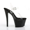 SKY-308CRS Plateau Sandaletten Schwarz/Silber von Pleaser – Ansicht 5