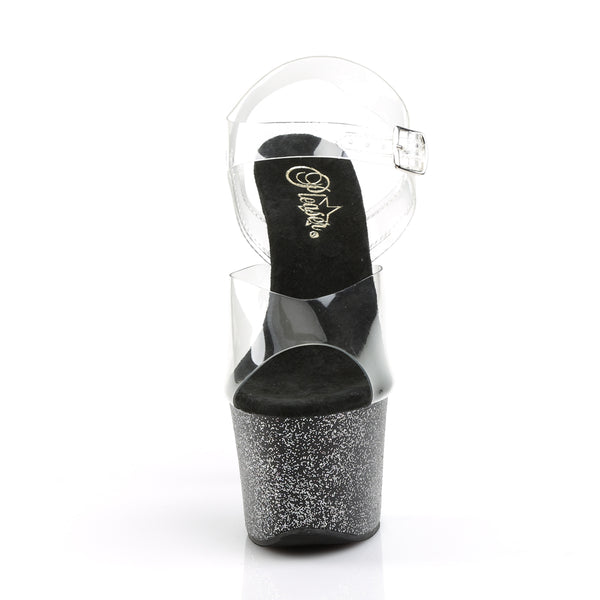 SKY-308MG Plateau Sandaletten Schwarz von Pleaser – Ansicht 2