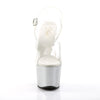 SKY-308MG Plateau Sandaletten Silber | Pleaser