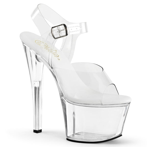 SKY-308VL Plateau Sandaletten klar von Pleaser