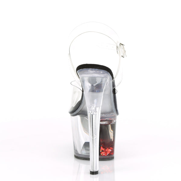 SKY-308WHG Plateau Sandaletten Transparent | Pleaser