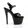 SKY-309 Plateau Sandaletten Lack Schwarz von Pleaser – Ansicht 5