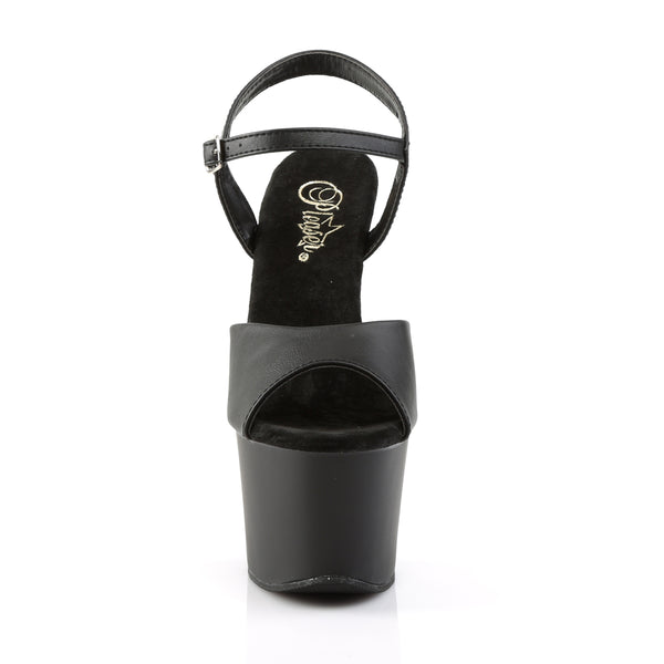 SKY-309 Plateau Sandaletten Schwarz Matt von Pleaser – Ansicht 2