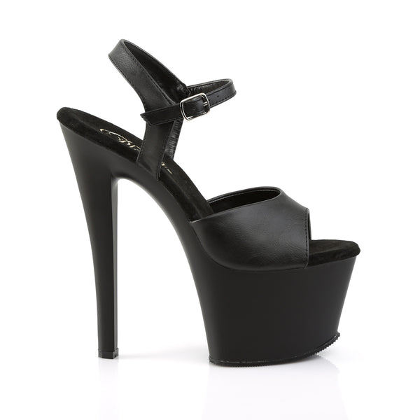 SKY-309 Plateau Sandaletten Schwarz Matt von Pleaser – Ansicht 5