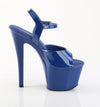 SKY-309 Plateau Sandaletten Blau Lack von Pleaser – Ansicht 5