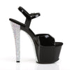 SKY-309CHRS Plateau Sandaletten Schwarz/Silber von Pleaser – Ansicht 5