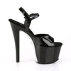 SKY-309CRS Plateau Sandaletten Schwarz/Silber von Pleaser – Ansicht 5