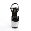 SKY-309LG Plateau Sandaletten Schwarz/Silber von Pleaser – Ansicht 2