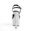 SKY-309LG Plateau Sandaletten Schwarz/Silber von Pleaser – Ansicht 4