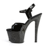SKY-309MG Plateau Sandaletten Schwarz/Glitter von Pleaser – Ansicht 3