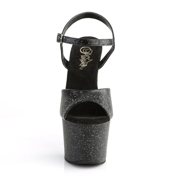 SKY-309MMG Plateau Sandaletten Schwarz von Pleaser – Ansicht 2