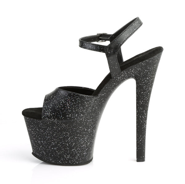 SKY-309MMG Plateau Sandaletten Schwarz von Pleaser – Ansicht 3