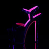 SKY-309TT Plateau Sandaletten Lack Schwarz UV von Pleaser – Ansicht 3