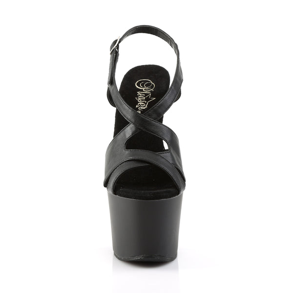 SKY-330 Plateau Sandaletten Schwarz Matt von Pleaser – Ansicht 2