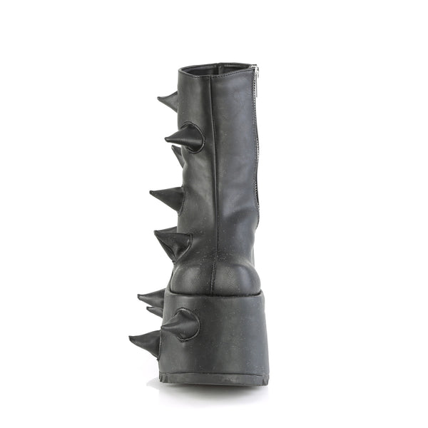 SLAY-77 Plateau Stiefeletten - Schwarz von DemoniaCult – Ansicht 2